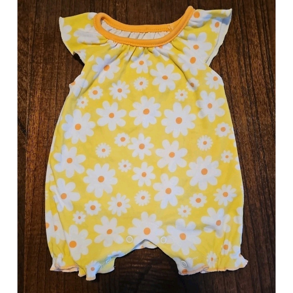 Baby Starters Yellow Flower Romper Girl Bodysuit 6 Months Dillards
